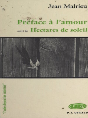 cover image of Préface à l'amour